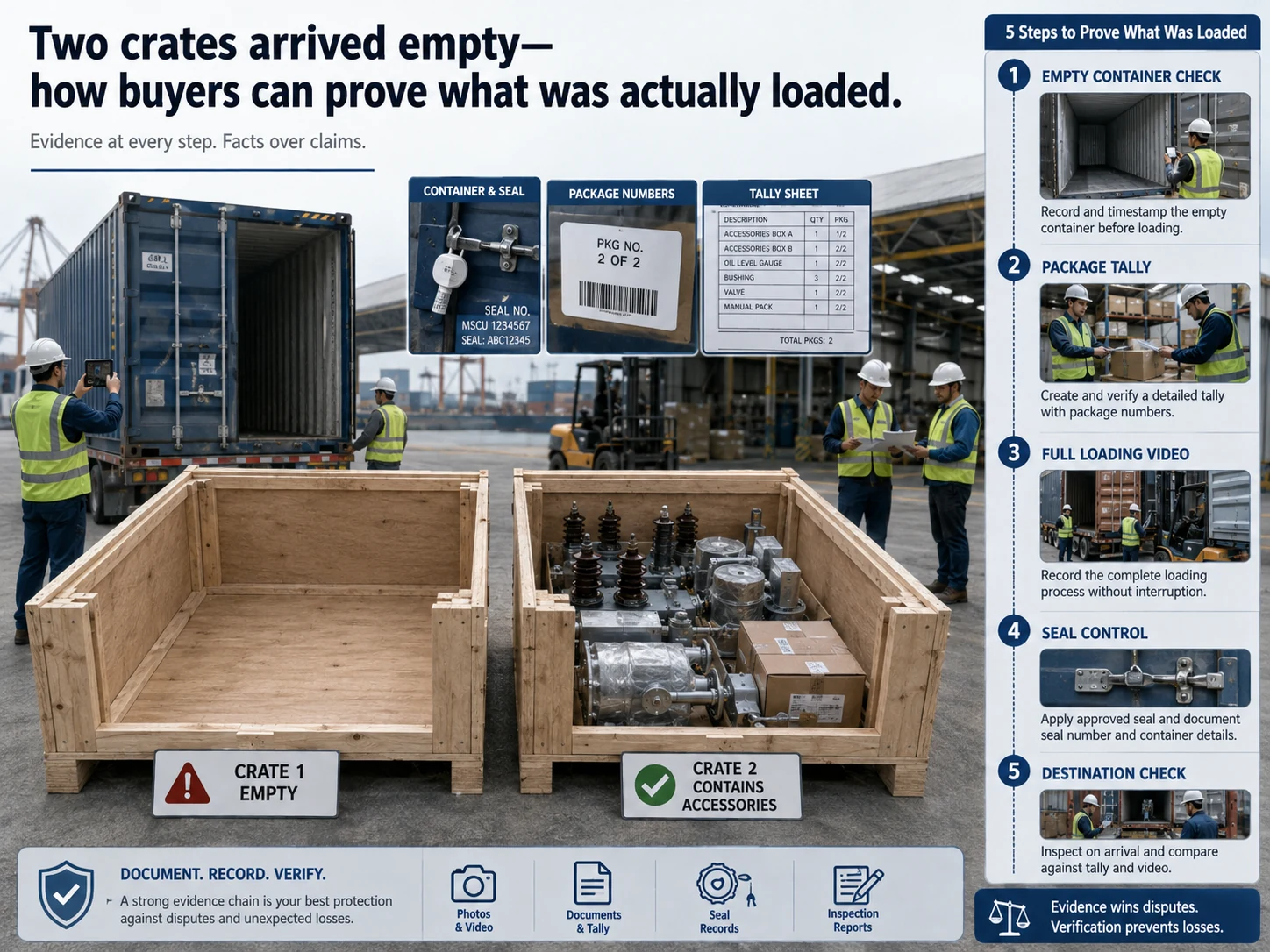 Two Crates Arrived Empty: The Missing Control Was Not Inspection — It Was Loading Proof