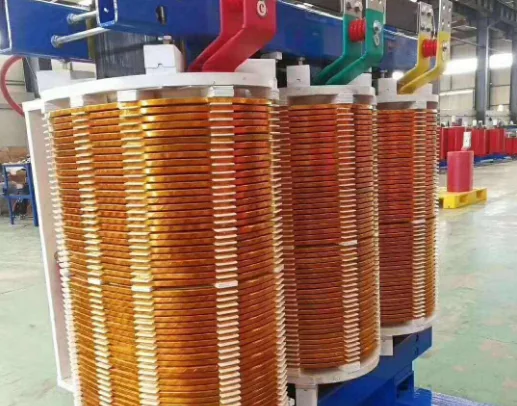 Copper windings in transformer coil assembly for pad-mounted transformer manufacturing
