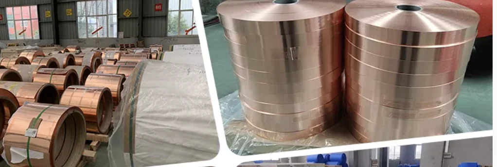 Electrolytic Copper Strip Coils for Transformer Winding Material Electrolytic copper strip coils and copper foil winding material for transformer manufacturing